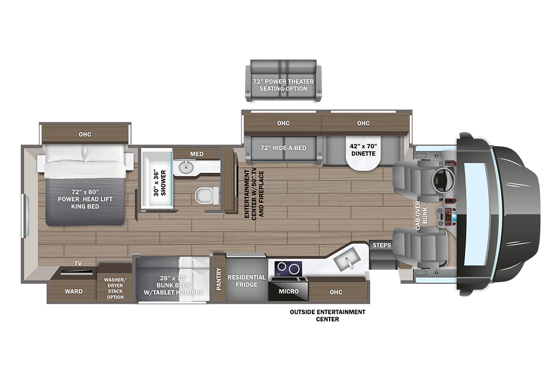 2025 Entegra Accolade Xl 37L Floorplan Image